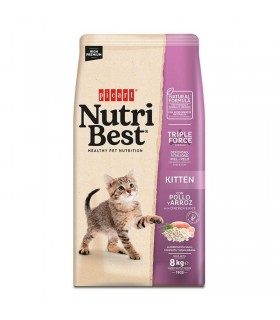 NUTRIBEST CAT KITTEN CHICKEN &RICE 8 KG
